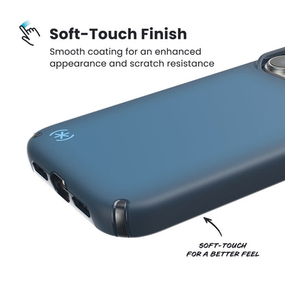Speck Presidio Lux MagSafe – dėklas iPhone 17 Pro (Deep Sea Fade / Black / Spell Blue)