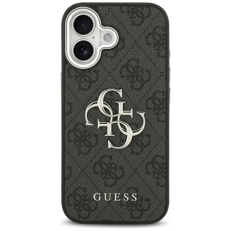 Guess 4G Big 4G Classic Logo dėklas iPhone 17 (juoda / sidabrinė)
