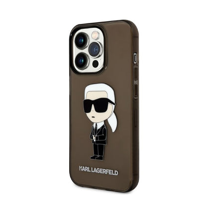 Karl Lagerfeld IML NFT Ikonik – dėklas iPhone 14 Pro (juodas)