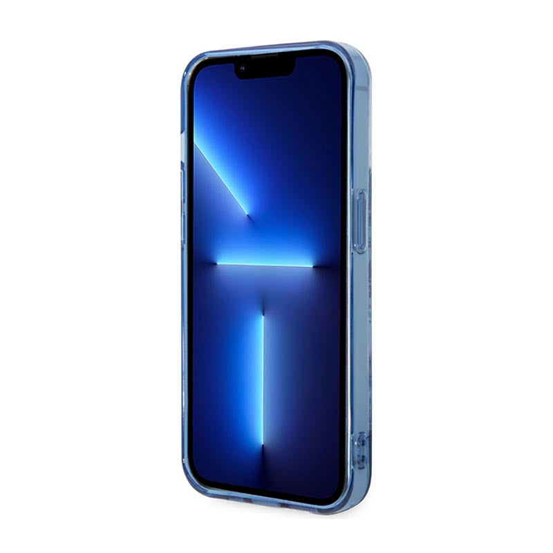 Guess Porcelain Collection - iPhone 14 Pro Max dėklas (mėlyna)