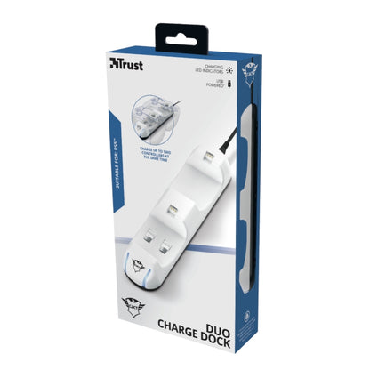 Trust GXT250 – dviejų PS5 pultelių įkroviklis