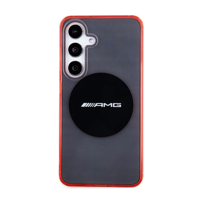AMG skaidrus dvispalvis MagSafe – „Samsung Galaxy S24“ dėklas (juodas)