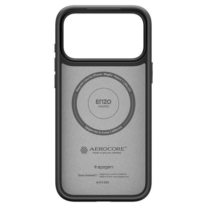 Spigen Enzo Aramid T Mag MagSafe - Dėklas, skirtas iPhone 17 Pro Max (Juodas)