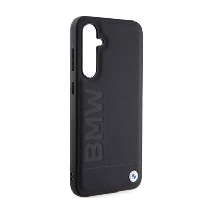 BMW Leather Hot Stamp – "Samsung Galaxy S23 FE" dėklas (juodas)