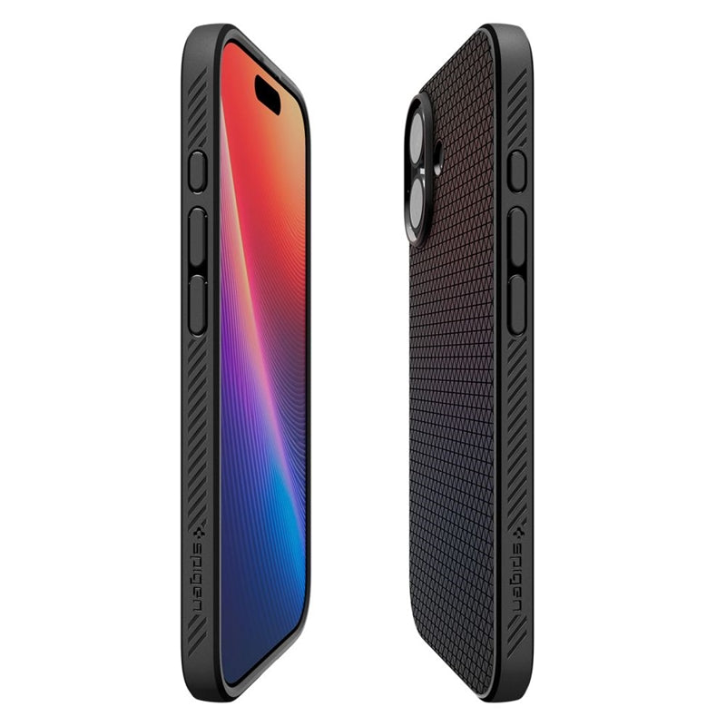 Spigen Liquid Air - Dėklas iPhone 17 (Matinė juoda)