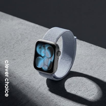 Crong Nailono sportinis dirželis Apple Watch 38/40/41/42 mm (Vėsus mėlynas)