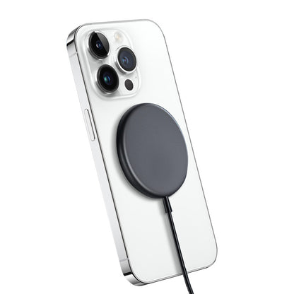 Crong MagSpot – aliumininis belaidis įkroviklis „MagSafe“ (grafitas)