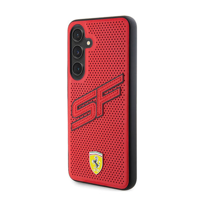 Ferrari Big SF Perforated – dėklas, skirtas „Samsung Galaxy S24+“ (raudonas)