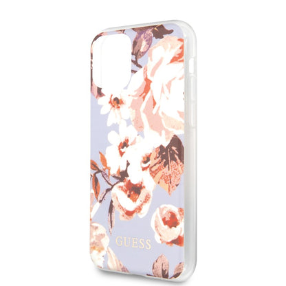 Guess Flower Case N2 – dėklas iPhone 11 Pro Max (Alyvinis)