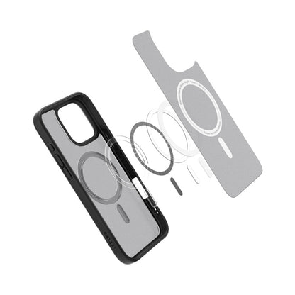 Spigen Ultra Hybrid Mag MagSafe – Dėklas, skirtas iPhone 16 Pro Max (Šerkšno juoda)