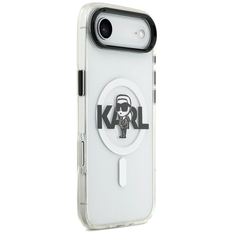 Karl Lagerfeld IML Karl Sketch Logotipas MagSafe - Dėklas iPhone Air (skaidrus)