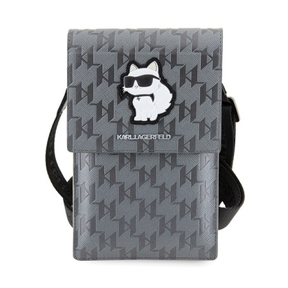Karl Lagerfeld Saffiano Monogram Choupette - Telefono per peti (sidabras)