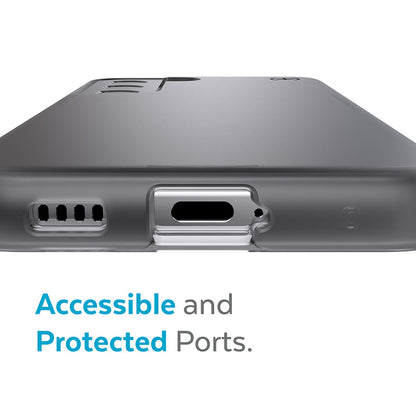 Speck Presidio Perfect-Mist – dėklas, skirtas Samsung Galaxy S22+ su MICROBAN (Obsidiano)