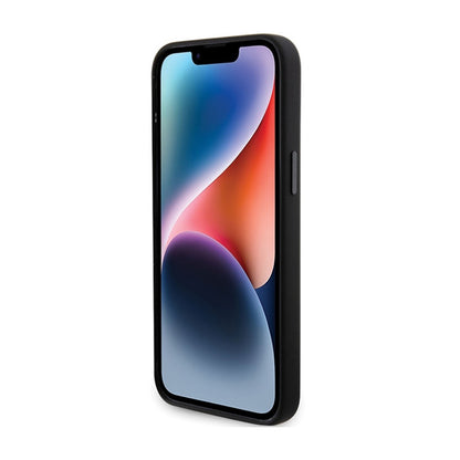 Karl Lagerfeld Silicone Choupette Metal Pin – iPhone 15 Pro Max dėklas (juodas)