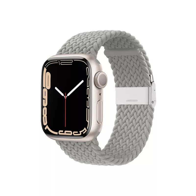 Crong Wave Band – pintas dirželis, skirtas Apple Watch 44/45/46/49 mm (šviesiai pilkas)