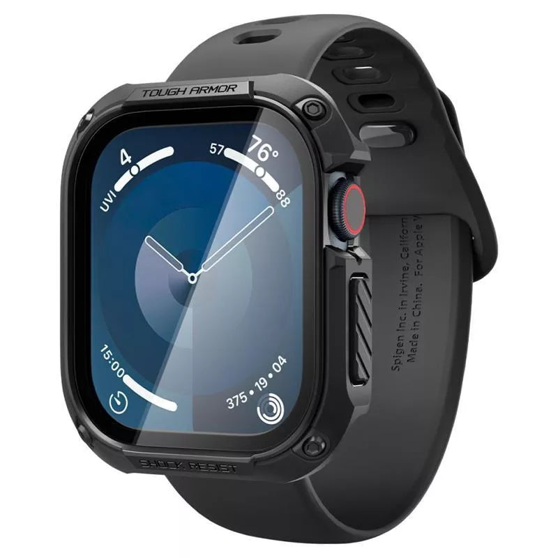 Spigen Tough Armor – dėklas skirtas Apple Watch 10 46 mm (Juodas)