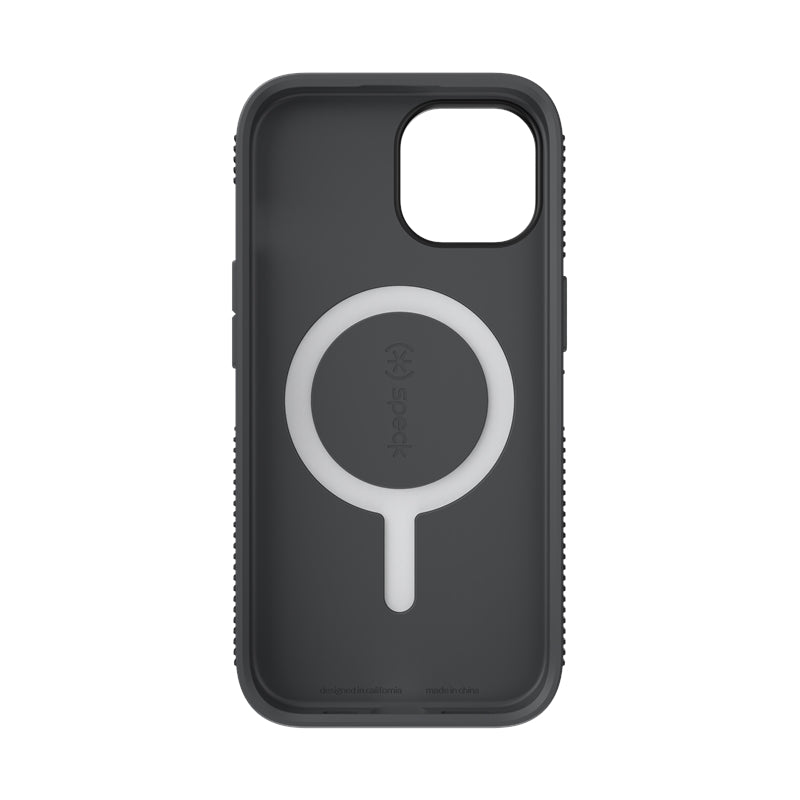 Speck Candyshell Grip MagSafe dėklas - iPhone 17e / 16e / 15 / 14 / 13 (Juodas / Skalūno pilkos)