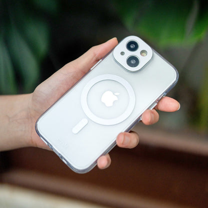 Moshi iGlaze MagSafe – dėklas, skirtas iPhone 15 Pro Max (Mėnulio sidabro)