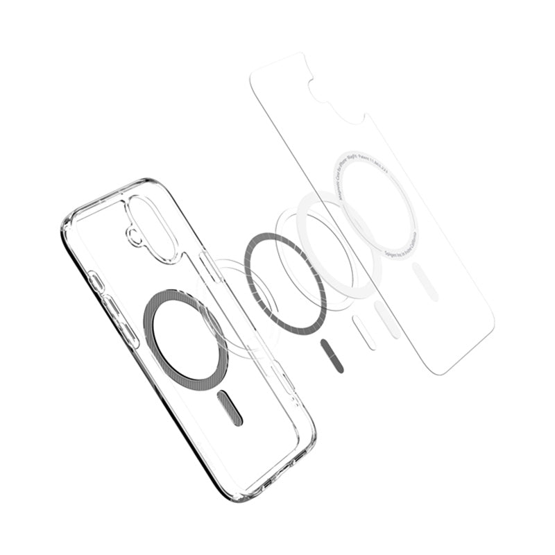 Spigen Ultra Hybrid Mag MagSafe – „iPhone 16“ dėklas („Carbon Fiber“)