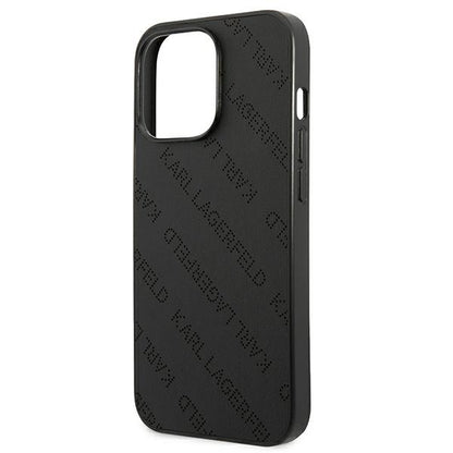 Karl Lagerfeld Perforated Allover – „iPhone 13 Pro“ dėklas (juodas)
