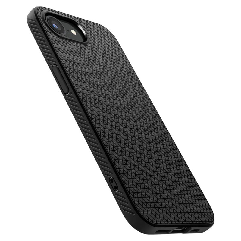 Spigen Liquid Air dėklas iPhone 17e / 16e (Matinis juodas)
