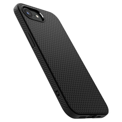 Spigen Liquid Air dėklas iPhone 17e / 16e (Matinis juodas)