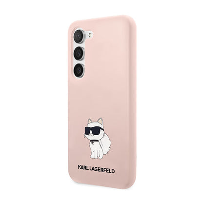 Karl Lagerfeld Silikoninis NFT Choupette – dėklas, skirtas Samsung Galaxy S23+ (Rožinis)