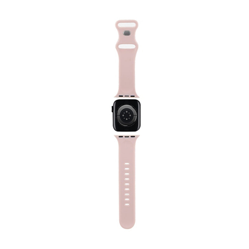 Hello Kitty silikoninės etiketės „Grafiti“ – „Apple Watch 38/40/41 mm“ dirželis (rožinis)