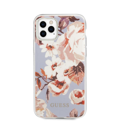 Guess Flower Case N2 – dėklas iPhone 11 Pro Max (Alyvinis)