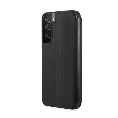 BMW knygos tipo M kolekcijos trikampiai – dėklas, skirtas „Samsung Galaxy S22+“ (juodas)