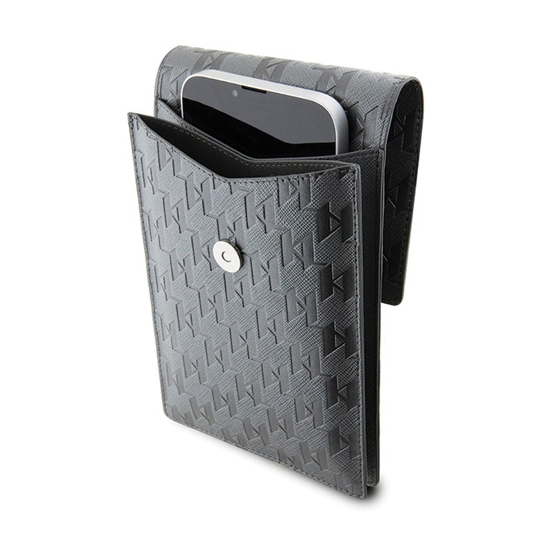 Karl Lagerfeld Saffiano Monogram Choupette - Telefono per peti (sidabras)