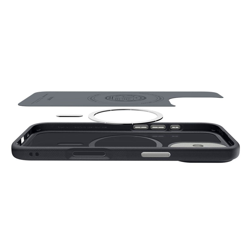 Spigen Nano Pop Mag MagSafe - Dėklas iPhone 17 (Juodasis sezamas)