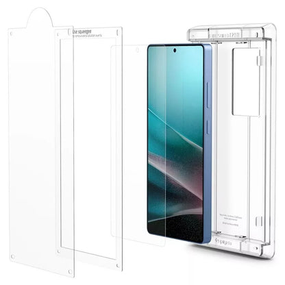 Spigen Elite Shield EZ Fit HD – hidrogelinė ekrano apsauga, skirta Samsung Galaxy S25 Ultra (skaidri)