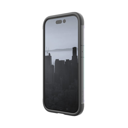 X-Doria Raptic Shield – aliuminio dėklas iPhone 14 Pro (atsparumas kritimui iš 3m) (persiliejančių spalvų)