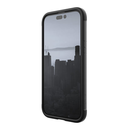 X-Doria Raptic Shield – aliuminio dėklas skirtas iPhone 14 Pro Max (atsparus kritimui iki 3 m) (juoda)