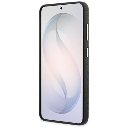 Guess Grained Big 4G Metal Logo dėklas - Samsung Galaxy S26 dėklas (juodas)