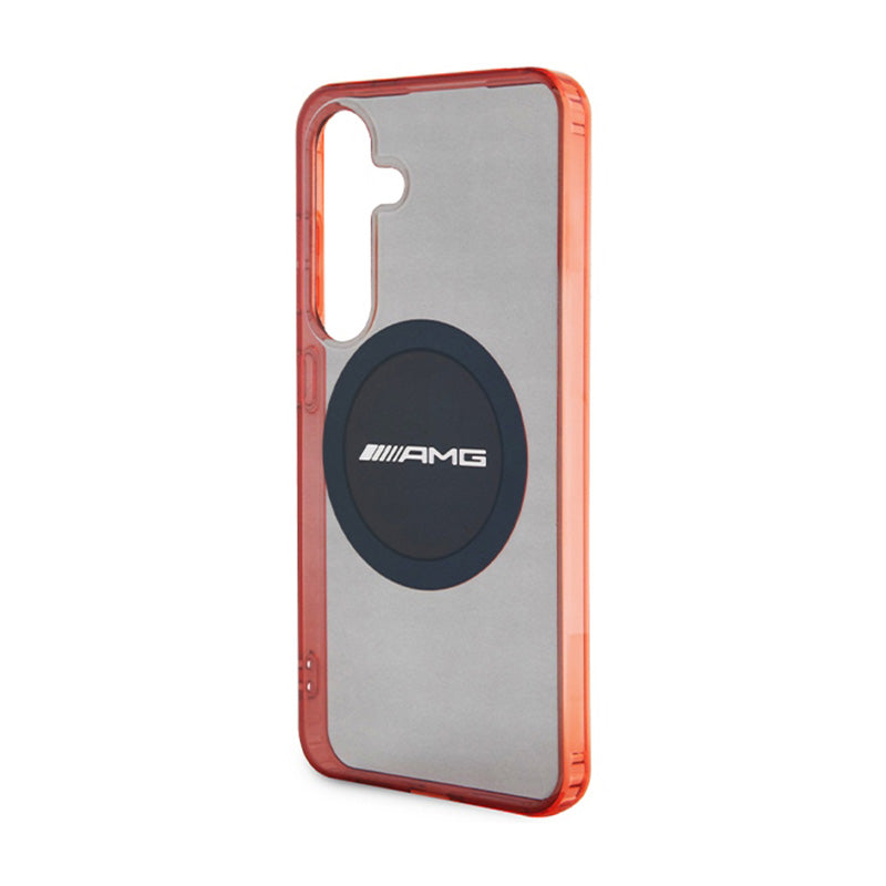 AMG skaidrus dvispalvis MagSafe – „Samsung Galaxy S24“ dėklas (juodas)