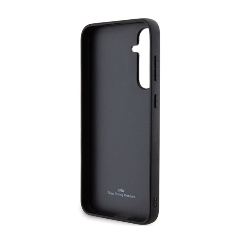 BMW Leather Hot Stamp – "Samsung Galaxy S23 FE" dėklas (juodas)