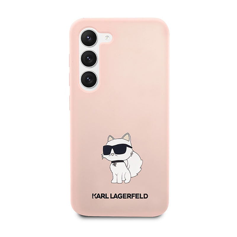 Karl Lagerfeld Silikoninis NFT Choupette – dėklas, skirtas Samsung Galaxy S23+ (Rožinis)