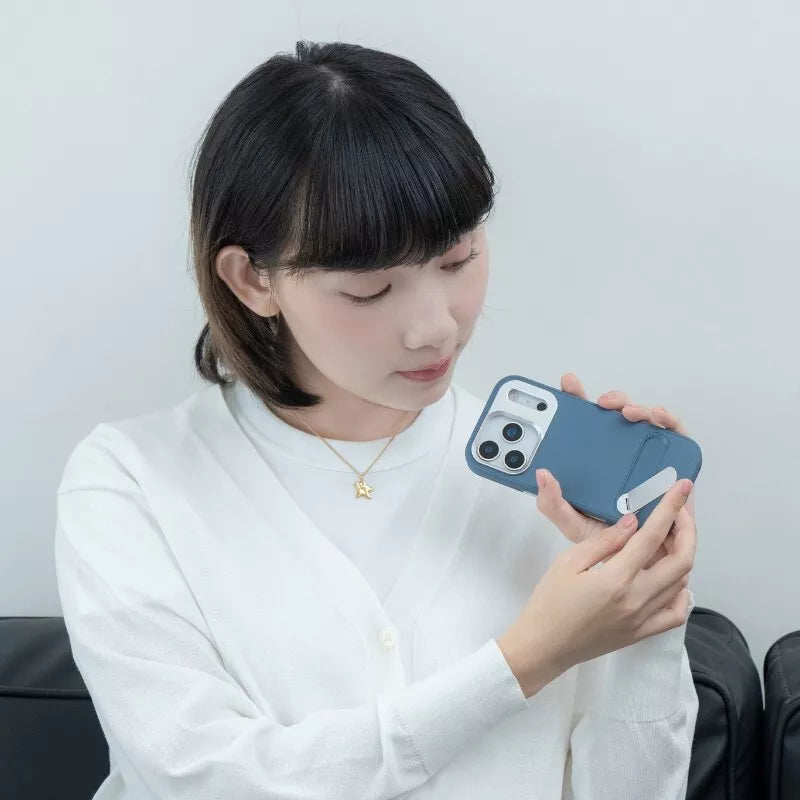 Moshi Kameleon MagSafe dėklas iPhone 17 Pro Max su stovėjimo funkcija (Midnight Gray)