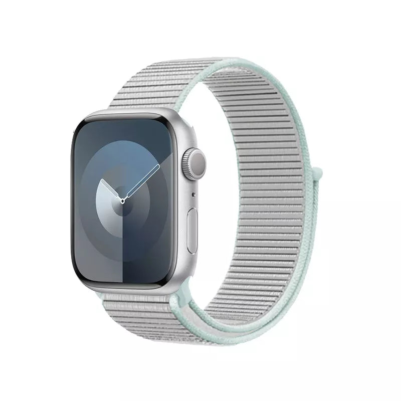 Crong Nylon – sportinis dirželis skirtas Apple Watch 38/40/41/42 mm (Pastelinis pilkas)