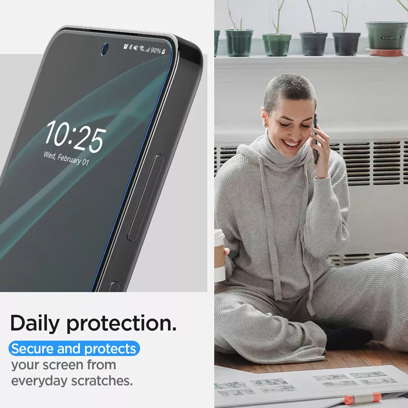 Spigen Neo Flex 2-Pack – 2 vnt. apsauginės plėvelės, skirtos Samsung Galaxy S24 (skaidri)