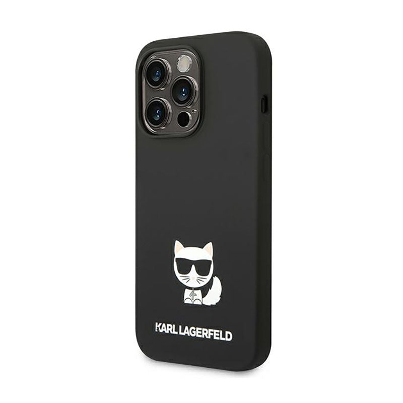 Karl Lagerfeld Choupette Body – dėklas, skirtas iPhone 14 Pro (juodas)