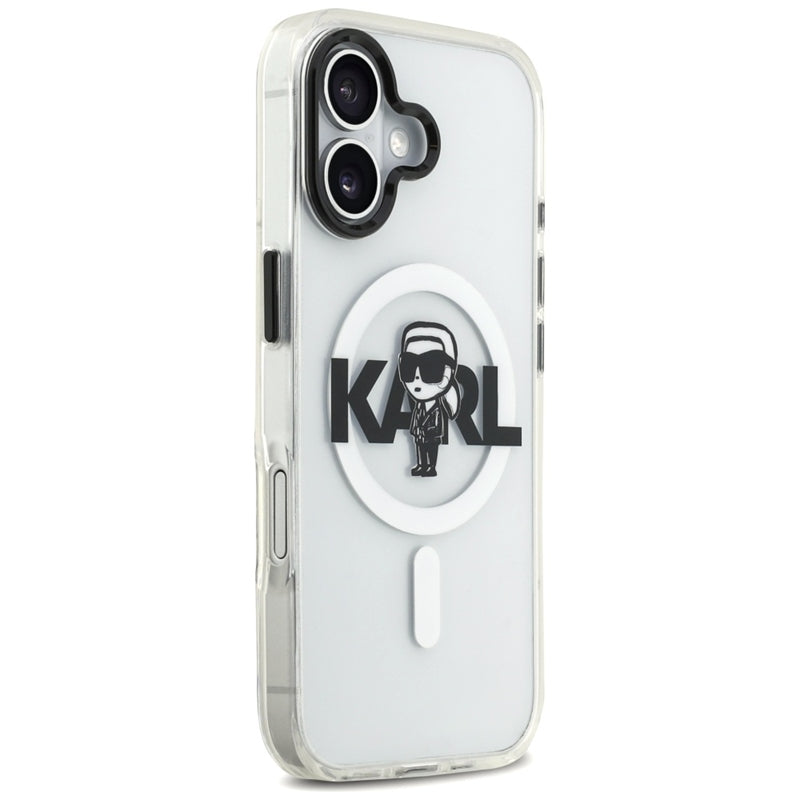 Karl Lagerfeld IML Karl Sketch Logo MagSafe - dėklas iPhone 17 (Skaidrus)