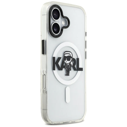 Karl Lagerfeld IML Karl Sketch Logo MagSafe - dėklas iPhone 17 (Skaidrus)