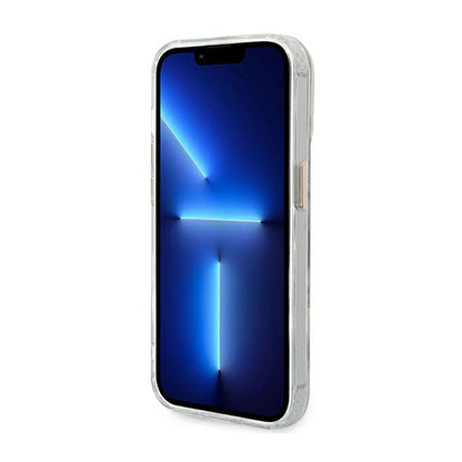 Guess Metal Outline MagSafe – dėklas, skirtas „iPhone 14 Pro Max“ (skaidrus)