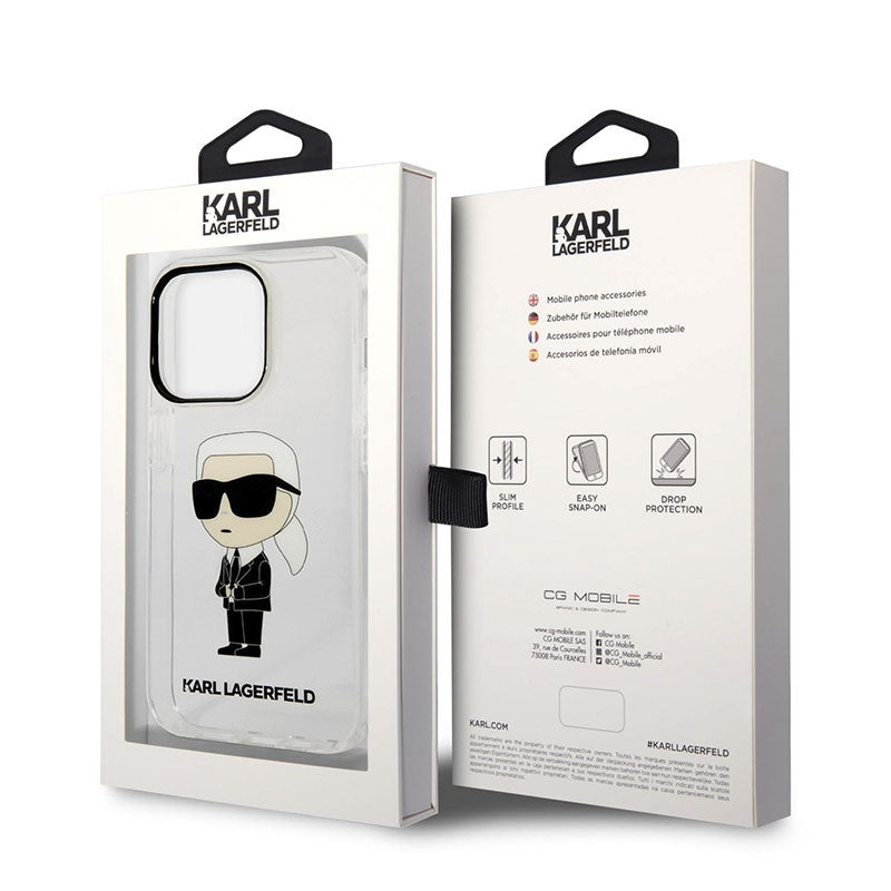 Karl Lagerfeld IML NFT Ikonik – dėklas, skirtas iPhone 14 Pro (skaidrus)