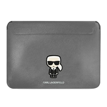 Karl Lagerfeld Saffiano Ikonik Sleeve – nešiojamojo kompiuterio dėklas 13" / 14" (juodas)