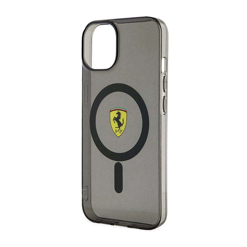 Ferrari permatomas MagSafe – dėklas „iPhone 14 Plus“ (juodas)