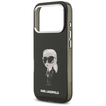 Karl Lagerfeld IML Aquarelle Karl & Logo MagSafe dėklas iPhone 17 Pro (juodas)
